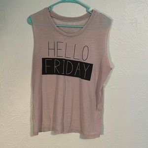 Fifth Sun Raw Hem Arm Hello Friday Top